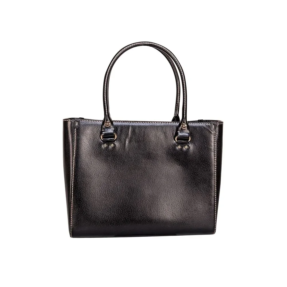 Kate Spade - Black Leather Pebbled Large Handbag